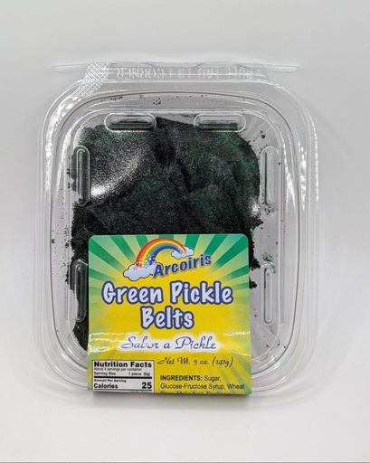 [855007004311] GREEN PICKLE BELTS TUB 24CT